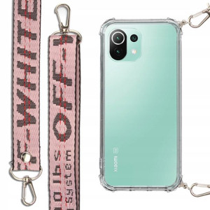 Etui Antishock + Smycz Róż do XIAOMI MI 11 LITE 4G