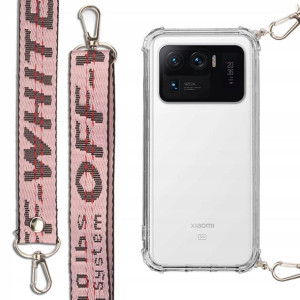 Etui Antishock + Smycz Róż do XIAOMI MI 11 ULTRA