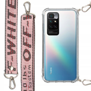 Etui Antishock + Smycz Róż do XIAOMI REDMI 10 Case