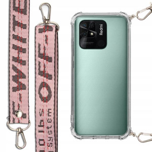 Etui Antishock + Smycz Róż do XIAOMI REDMI 10C 4G