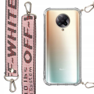 Etui Antishock + Smycz Róż do XIAOMI REDMI K30 PRO