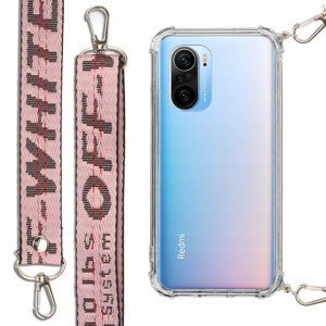 Etui Antishock + Smycz Róż do XIAOMI REDMI K40 PRO