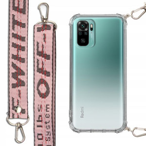 Etui Antishock + Smycz Róż do XIAOMI REDMI NOTE 10