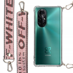 Etui Antishock + Smycz Różowa do HUAWEI NOVA 7 SE