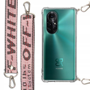 Etui Antishock + Smycz Różowa do HUAWEI NOVA 8 5G