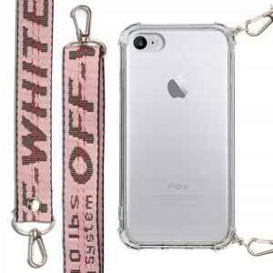 Etui Antishock + Smycz Różowa do IPHONE 7/8 Case