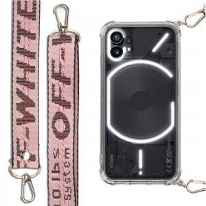 Etui Antishock + Smycz Różowa do NOTHING PHONE 1