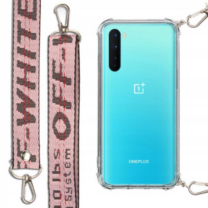 Etui Antishock + Smycz Różowa do ONEPLUS NORD Case