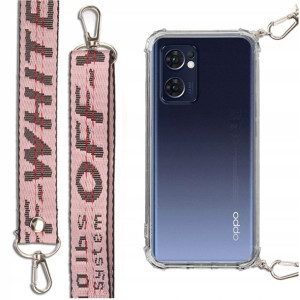 Etui Antishock + Smycz Różowa Do Oppo Reno 7 5g