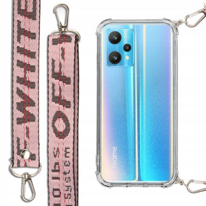 Etui Antishock + Smycz Różowa do REALME 9 PRO Case
