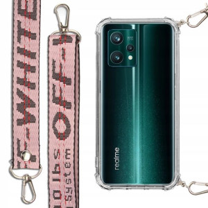 Etui Antishock + Smycz Różowa do REALME 9 PRO PLUS