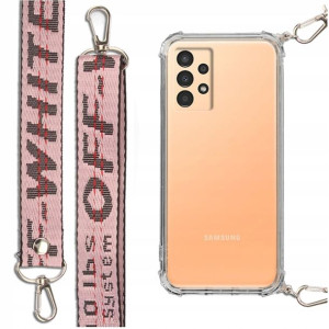 Etui Antishock + Smycz Różowa Do Samsung A13 4g