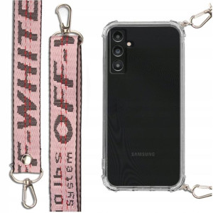 Etui Antishock + Smycz Różowa Do Samsung A14 5g