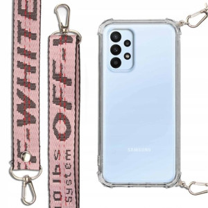 Etui Antishock + Smycz Różowa do SAMSUNG A23 5G