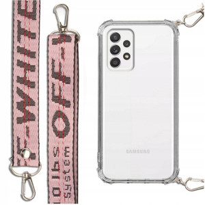 Etui Antishock + Smycz Różowa Do Samsung A52s 5g