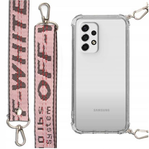 Etui Antishock + Smycz Różowa Do Samsung A53 5g