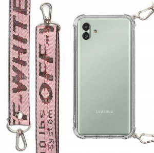 Etui Antishock + Smycz Różowa do SAMSUNG M13 5G