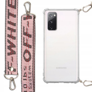 Etui Antishock + Smycz Różowa do SAMSUNG S20 LITE