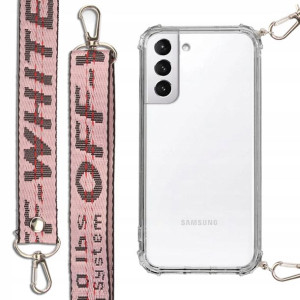 Etui Antishock + Smycz Różowa do SAMSUNG S21 PLUS