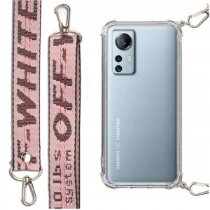 Etui Antishock + Smycz Różowa Do Xiaomi 12 Lite