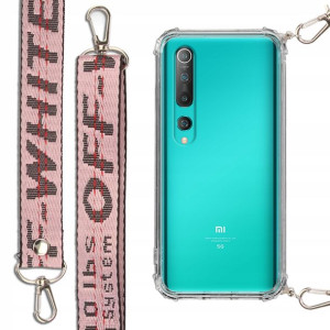 Etui Antishock + Smycz Różowa do XIAOMI MI 10 Case