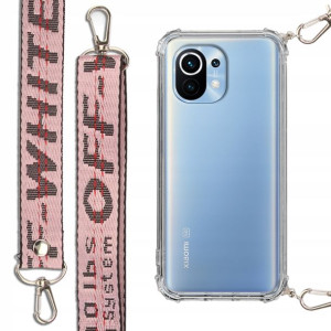 Etui Antishock + Smycz Różowa do XIAOMI MI 11 Case
