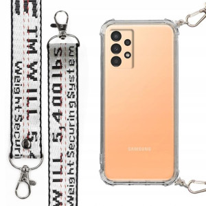 Etui Antishock + Smycz Srebrna Do Samsung A13 4g