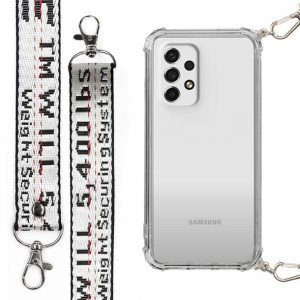 Etui Antishock + Smycz Srebrna Do Samsung A53 5g