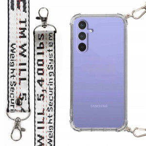 Etui Antishock + Smycz Srebrna Do Samsung A54 5g