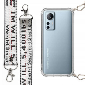 Etui Antishock + Smycz Srebrna Do Xiaomi 12 Lite