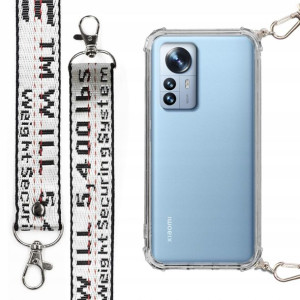 Etui Antishock + Smycz Srebrna Do Xiaomi 12 Pro 5g