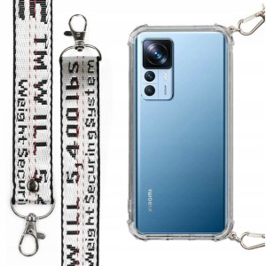 Etui Antishock + Smycz Srebrna do XIAOMI 12T PRO