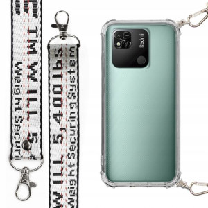 Etui Antishock + Smycz Srebrna Do Xiaomi Redmi 10a