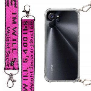 Etui Antishock + Smycz XL Fuksja do REALME 10 5G