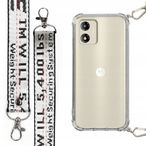Etui Antishock + Smycz XL Srebrna do MOTOROLA E13