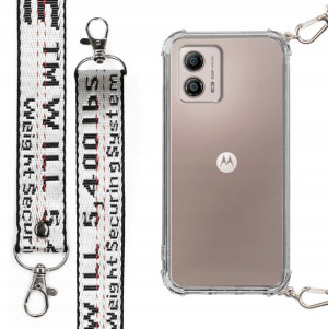 Etui Antishock + Smycz XL Srebrna do MOTOROLA G53