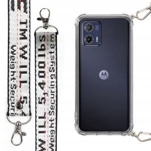 Etui Antishock + Smycz XL Srebrna do MOTOROLA G73