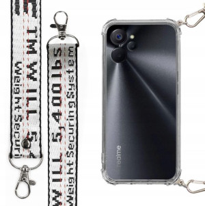 Etui Antishock + Smycz XL Srebrna do REALME 10 5G