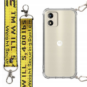Etui Antishock + Smycz XL Żółta do MOTOROLA E13