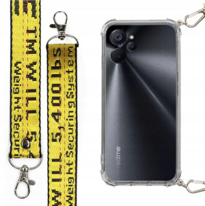 Etui Antishock + Smycz XL Żółta do REALME 10 5G