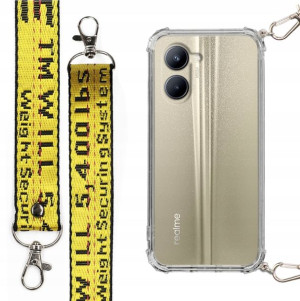 Etui Antishock + Smycz XL Żółta do REALME C33