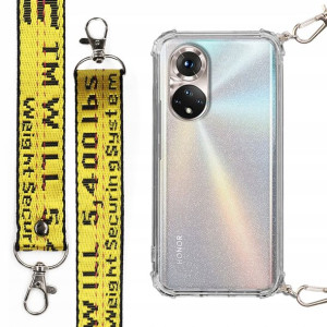 Etui Antishock + Smycz Żółta do HUAWEI HONOR 50