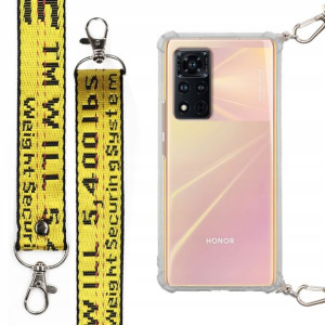 Etui Antishock + Smycz Żółta Do Huawei Honor V40