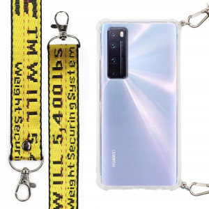 Etui Antishock + Smycz Żółta do HUAWEI NOVA 7 PRO