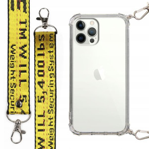 Etui Antishock + Smycz Żółta do IPHONE 12 PRO MAX