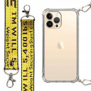 Etui Antishock + Smycz Żółta do IPHONE 13 PRO MAX