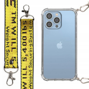 Etui Antishock + Smycz Żółta do IPHONE 14 PRO MAX