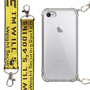 Etui Antishock + Smycz Żółta do IPHONE SE2/ SE3
