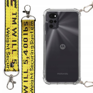 Etui Antishock + Smycz Żółta do MOTOROLA G22 4G
