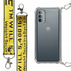 Etui Antishock + Smycz Żółta Do Motorola G31 4g